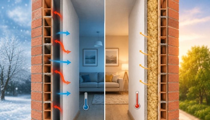 aislar camara de aire pared